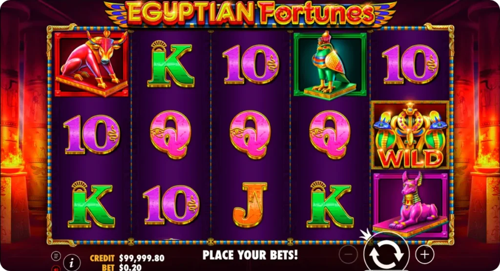Design and Visuals in Egyptian Fortunes